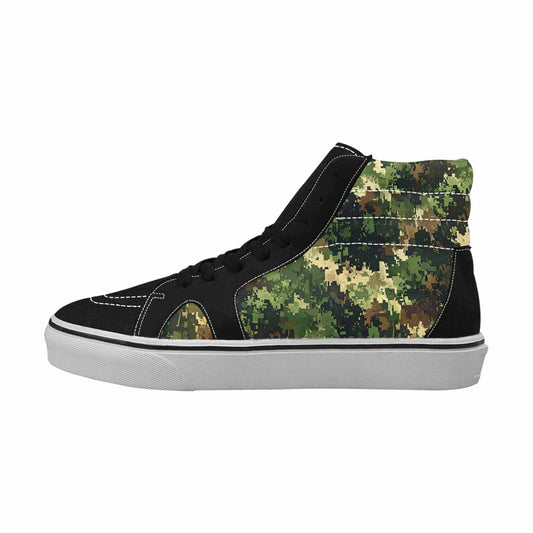 MEN'S Military Camouflage Blotch High Top Canvas Grunge Custom Sneakers