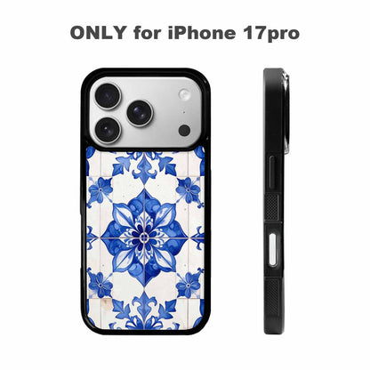 iPhone 17 Pro Case — Talavera Tile Floral, Custom Made Phone Cover