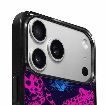 iPhone 17 Pro Case — Leopard Print Neon Seamless Pattern Animal, Original Design Phone Case