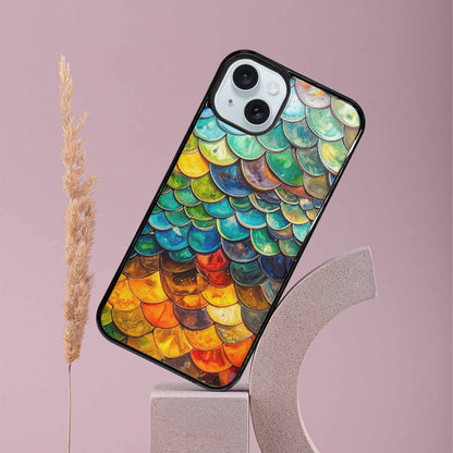 iPhone 15 Plus Case — Reptile Scale Full Color Vibrant Reptile, Custom Phone Case