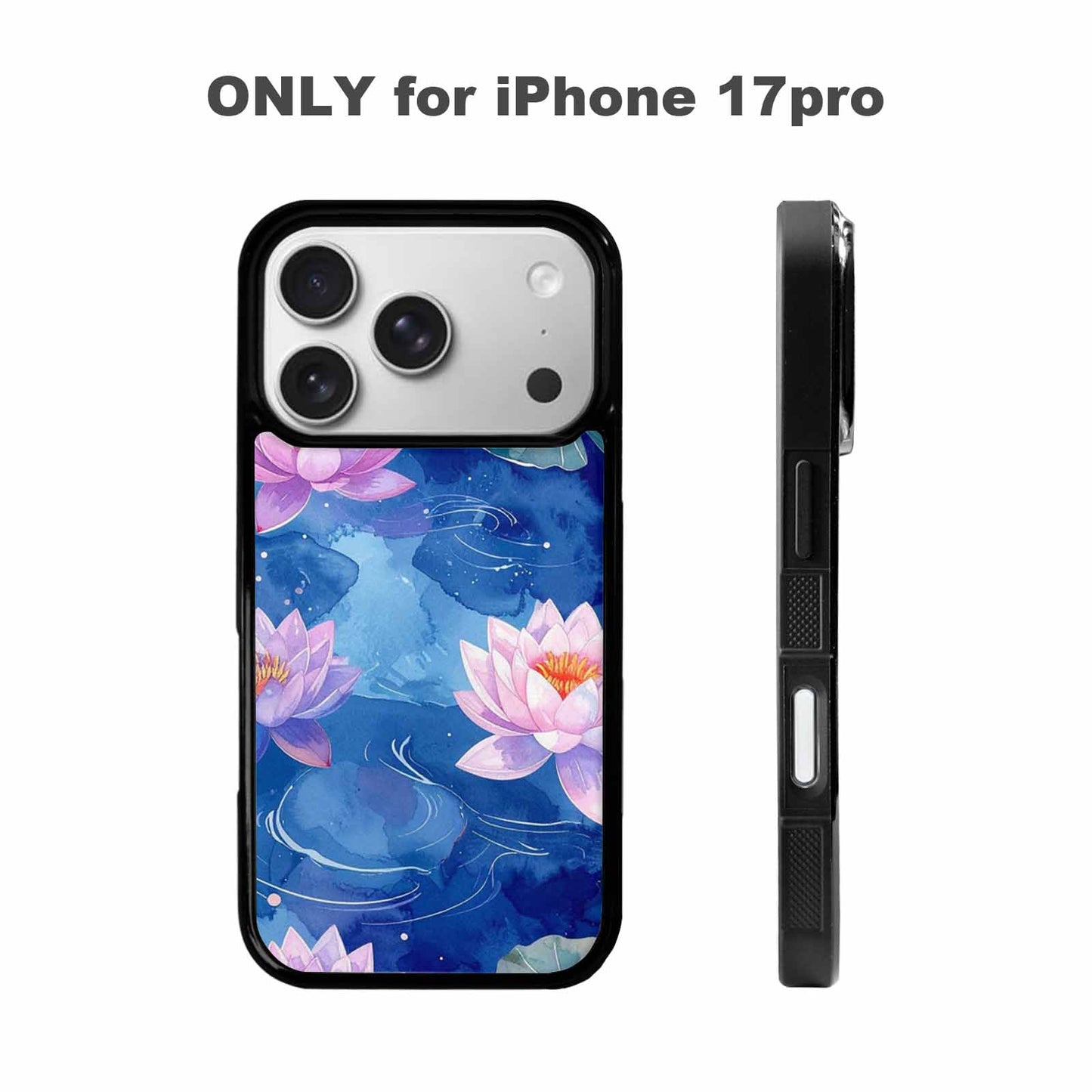 iPhone 17 Pro Case — Monet Water Lilies Painting Pattern Original, Custom Made Phone Cover
