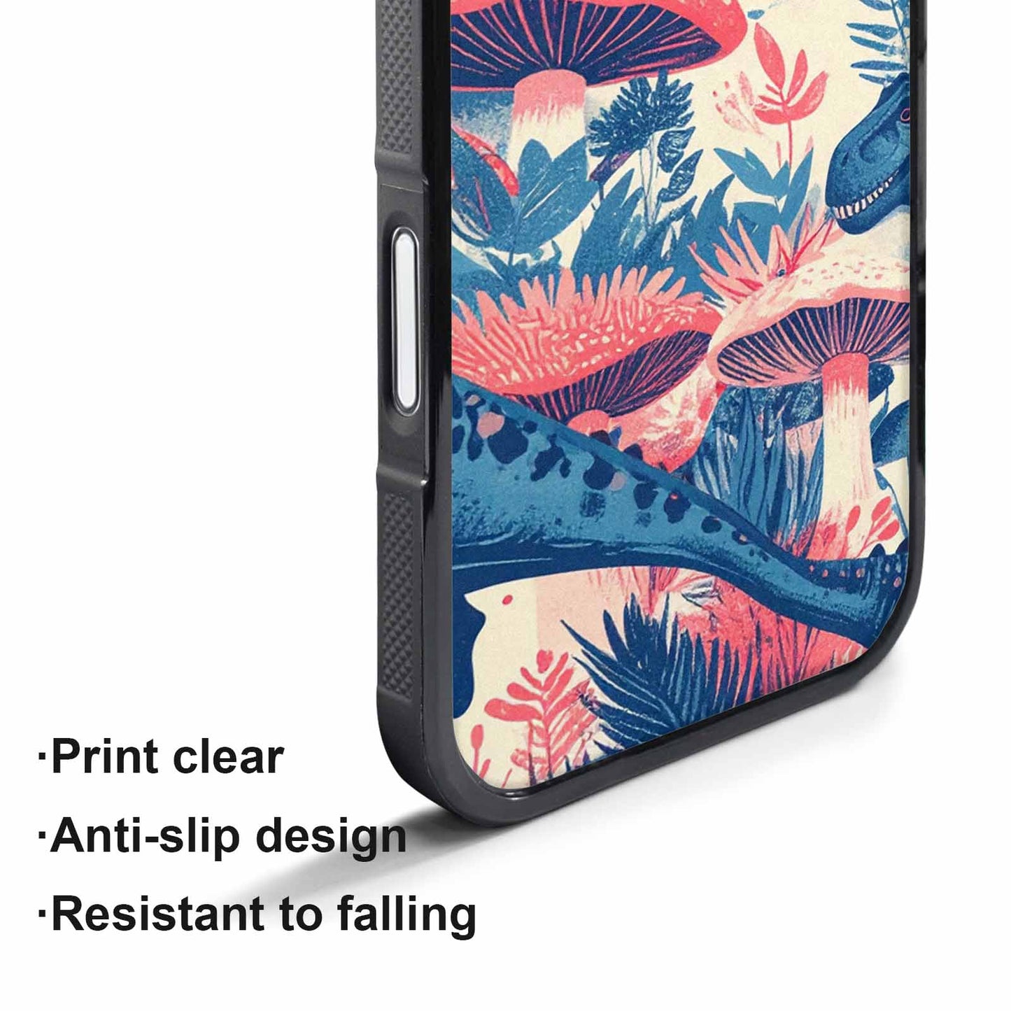 iPhone 17 Air Case — Vintage Dinosaurs Mushroom Retro Vintage, Custom Print Case Cover