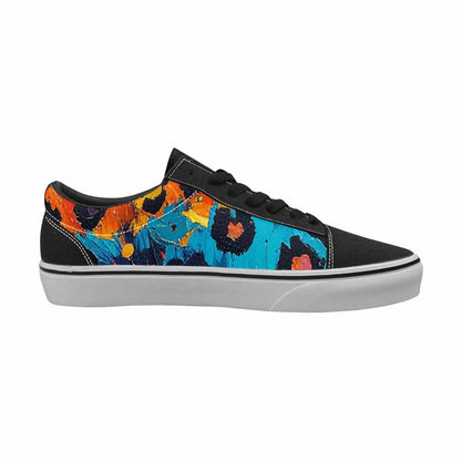 WOMEN'S Animal Print Lace-Up Canvas Kaleidoscope Custom Sneakers