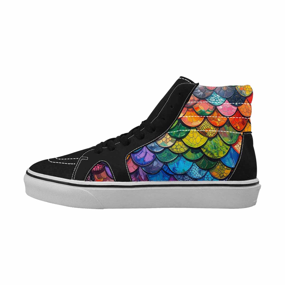 MEN'S Reptile Scale High Top Canvas Dreamcore Custom Shoes