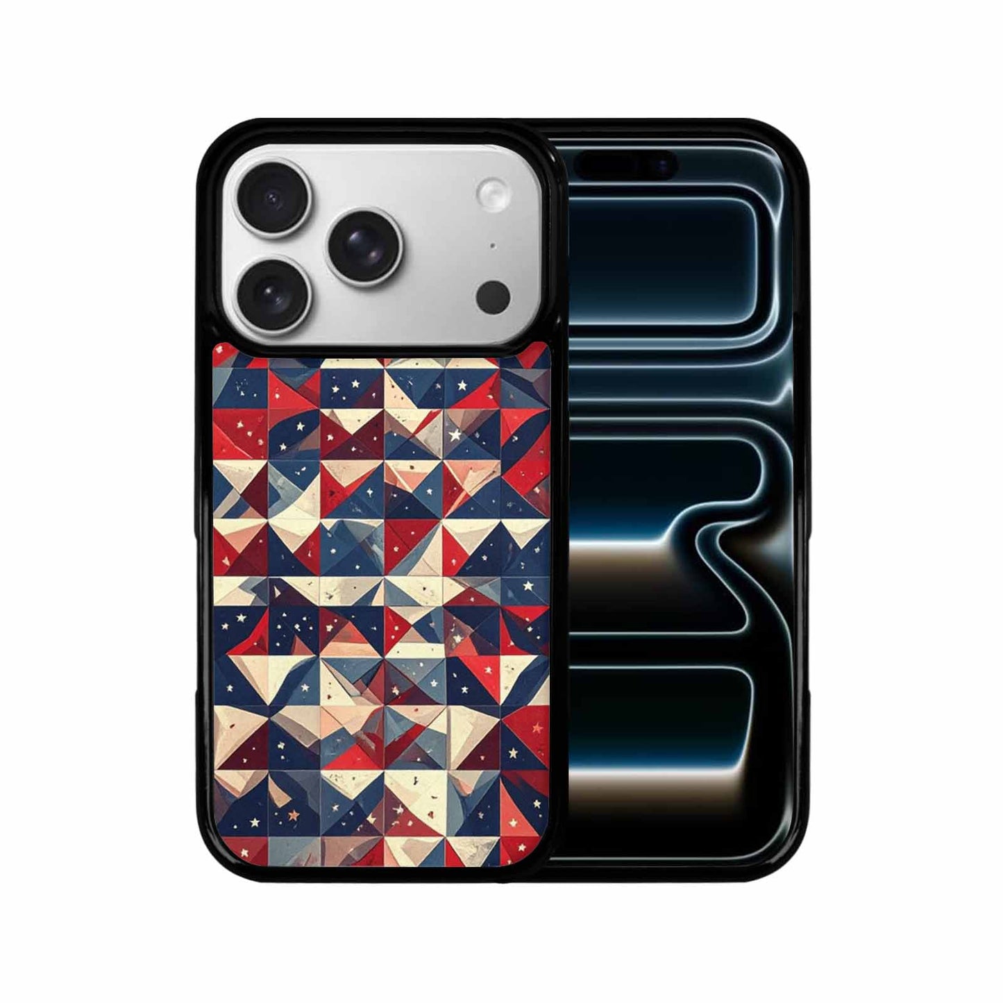 iPhone 17 Pro Case — Small American Flag Stars And Galaxy, Custom Phone Case