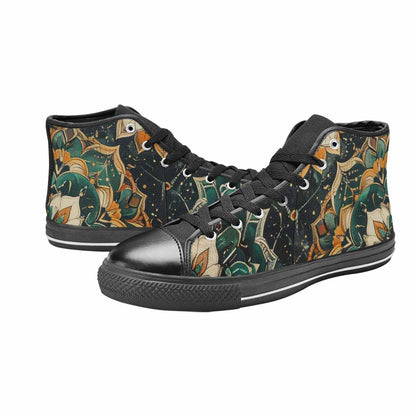 WOMEN'S Mandala High Top Canvas Dreamcore Sneakers