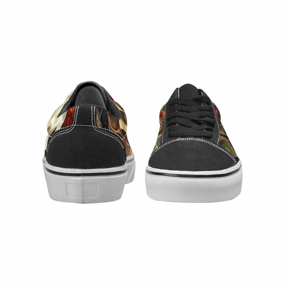 WOMEN'S More Overlapping Ontop Each Lace-Up Canvas Kaleidoscope Sneakers