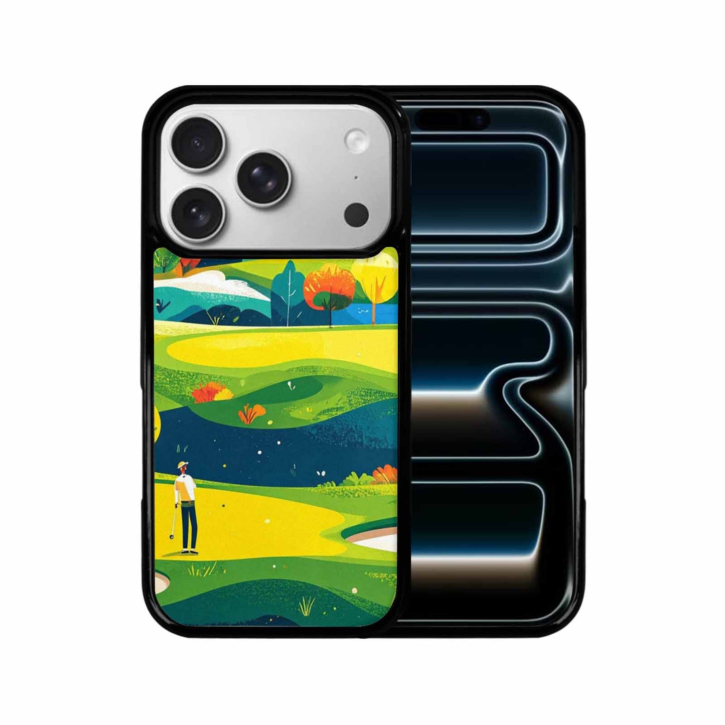 iPhone 17 Pro Case — Golf Cartoon Art Pattern Cartoon Cute, Custom Phone Case