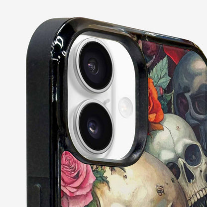 iPhone 16 Case — Skulls And Rosesmelting Skulls A Aor, Original Design Phone Case