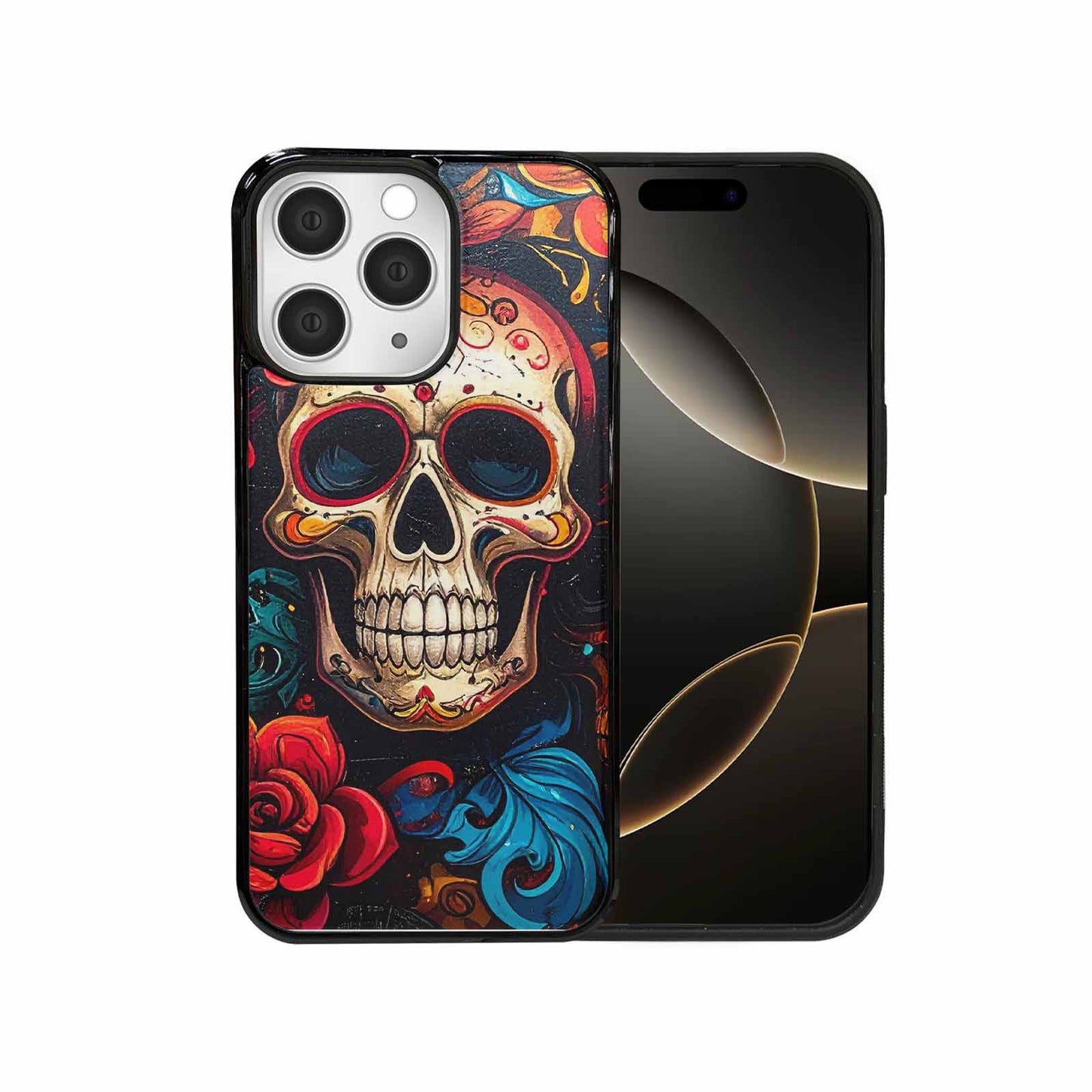 iPhone 15 Pro Max Case — Graffiti Skull, Custom Print Case Cover