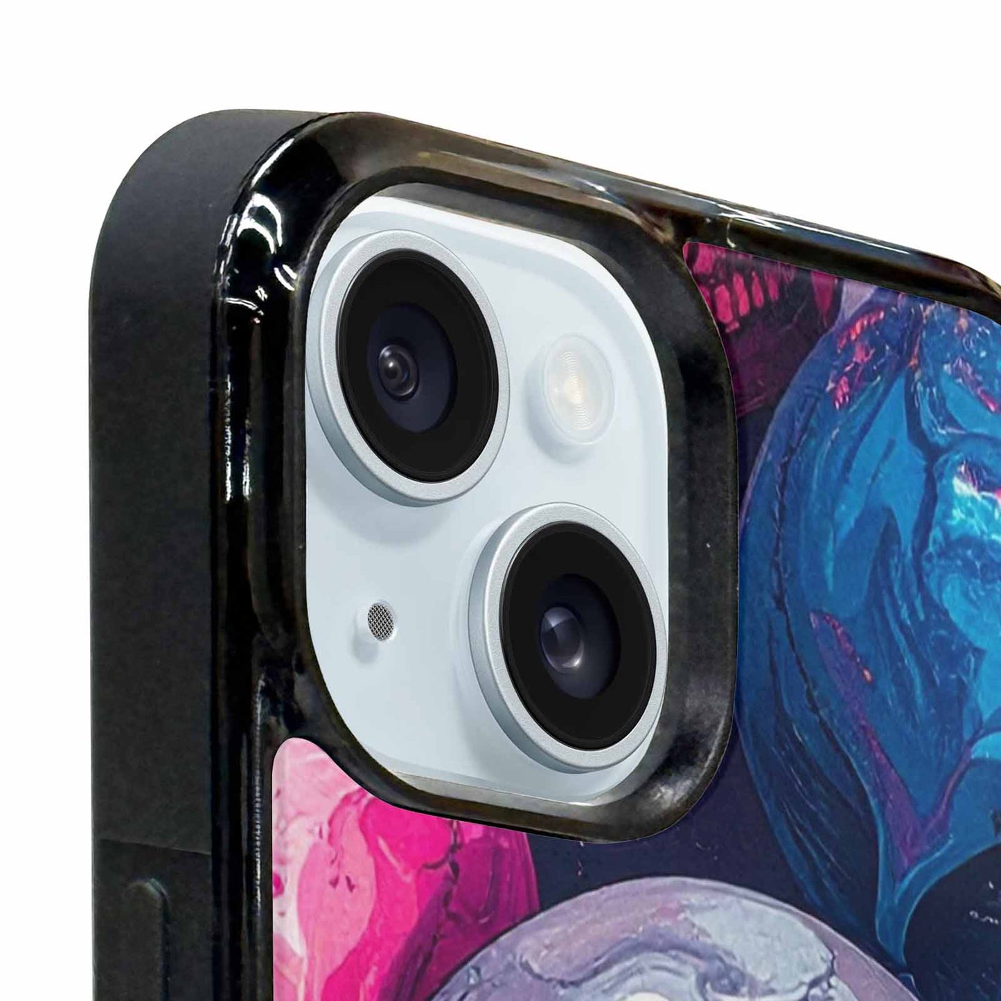 iPhone 15 Plus Case — Marble Skull Custom Personalized Phone Cover, Unique Phone Case Design