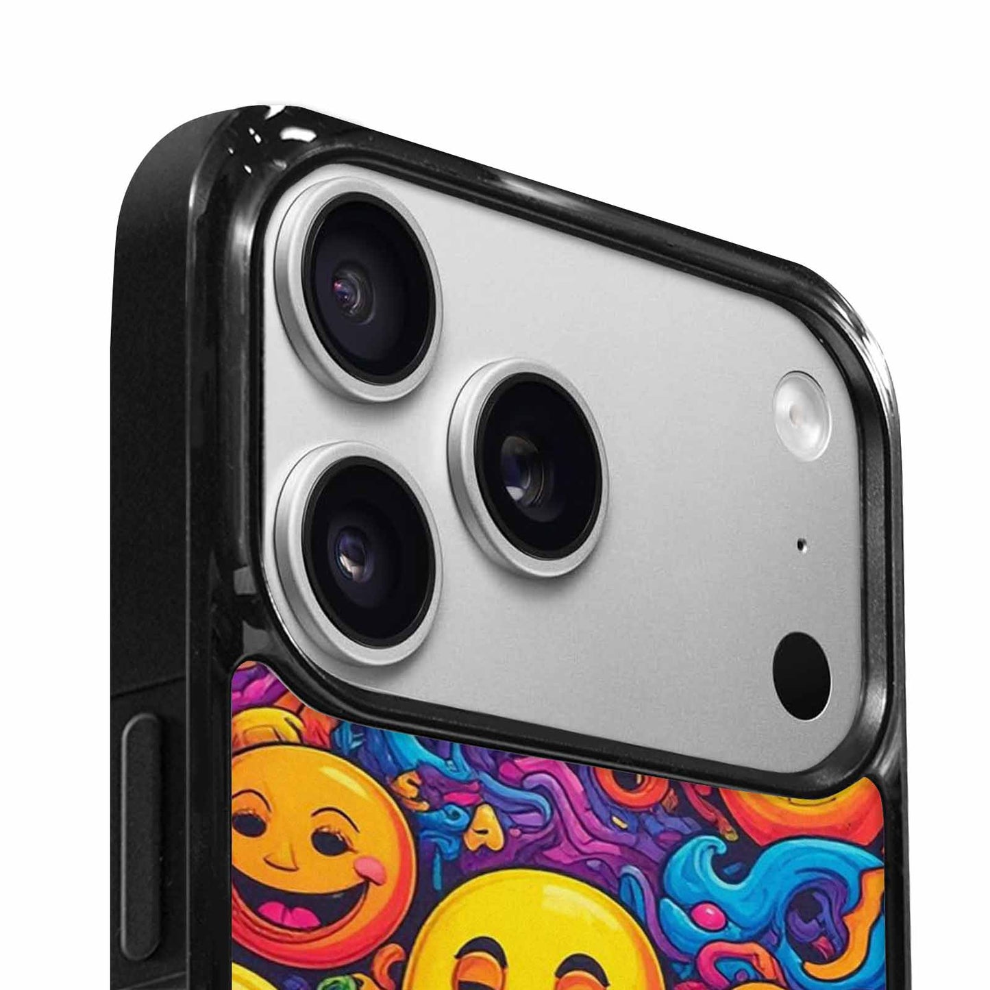 iPhone 17 Pro Case — Small Yellow Smiley Face Acid Original, Custom Phone Case
