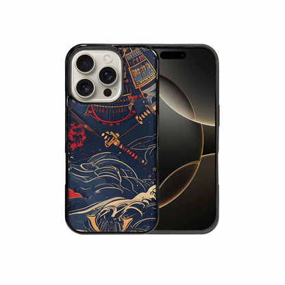 iPhone 16 Pro Case — Samurai Art Repeat Pattern, Original Design Phone Case