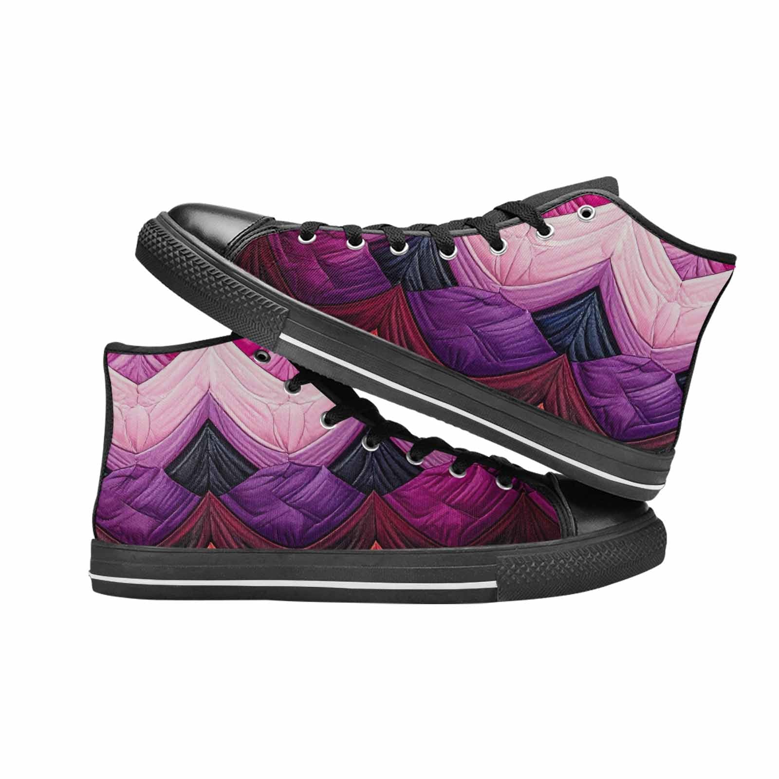 MEN'S Genderfluid Flag Color High Top Canvas Dreamcore Shoes
