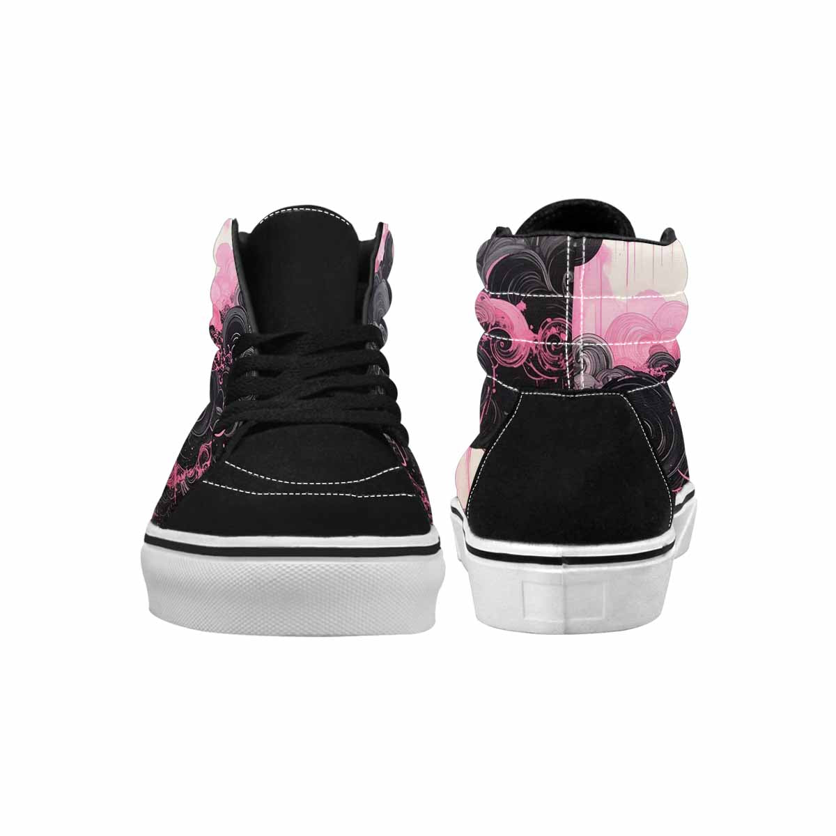 MEN'S Van Gogh Swirl High Top Canvas Neon Fantasy Shoes