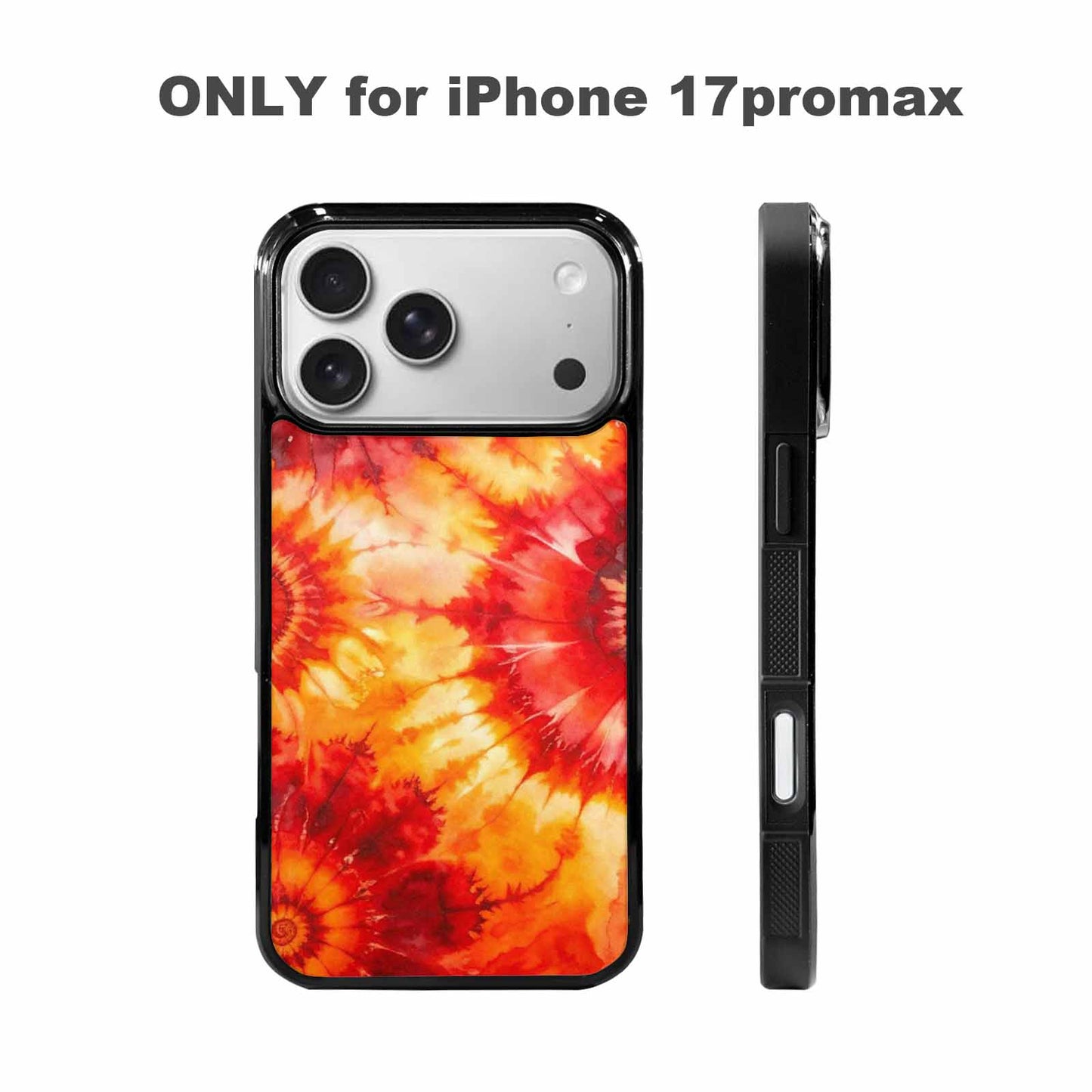 iPhone 17 Pro Max Case — Tie Dye Red Orange Tie Dye, Original Design Phone Case