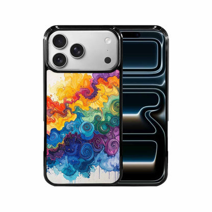 iPhone 17 Pro Max Case — Tie Dye Swirls (black Tie Dye, Custom Art Phone Cover