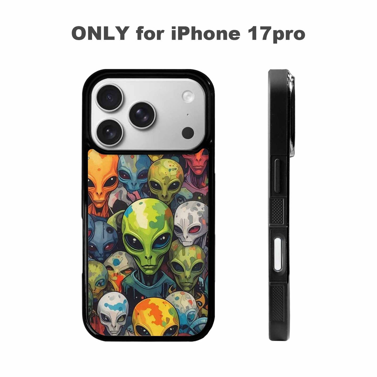 iPhone 17 Pro Case — Aliens Camo Aliens Pattern Hundreds Alien, Unique Phone Case Design