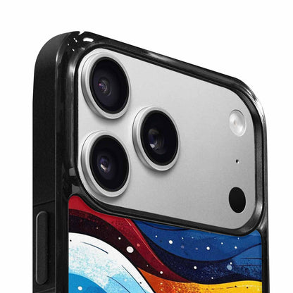 iPhone 17 Pro Max Case — Glossy Winter Wave Cartoon Cute, Unique Phone Case Design