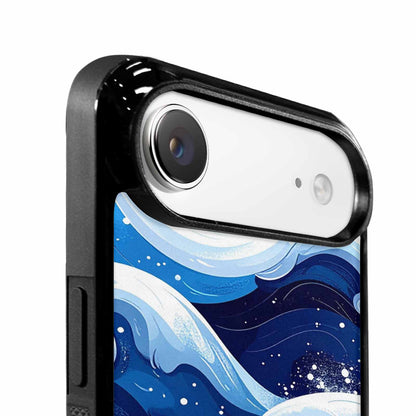 iPhone 17 Air Case — Glossy Winter Wave Seamless Cartoon Cute, Unique Phone Case Design