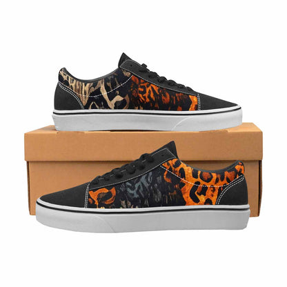 MEN'S Animal Print Canvas Lace-Up Surreal Sneakers