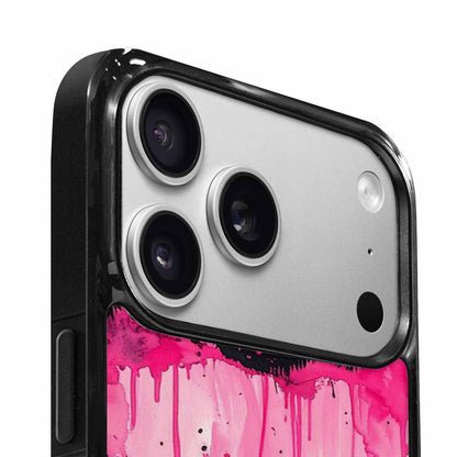 iPhone 17 Pro Case — Black Pink Ink Animal Print Animal, Custom Phone Case