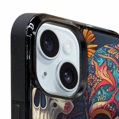 iPhone 15 Case — Skull Waves, Custom Phone Case