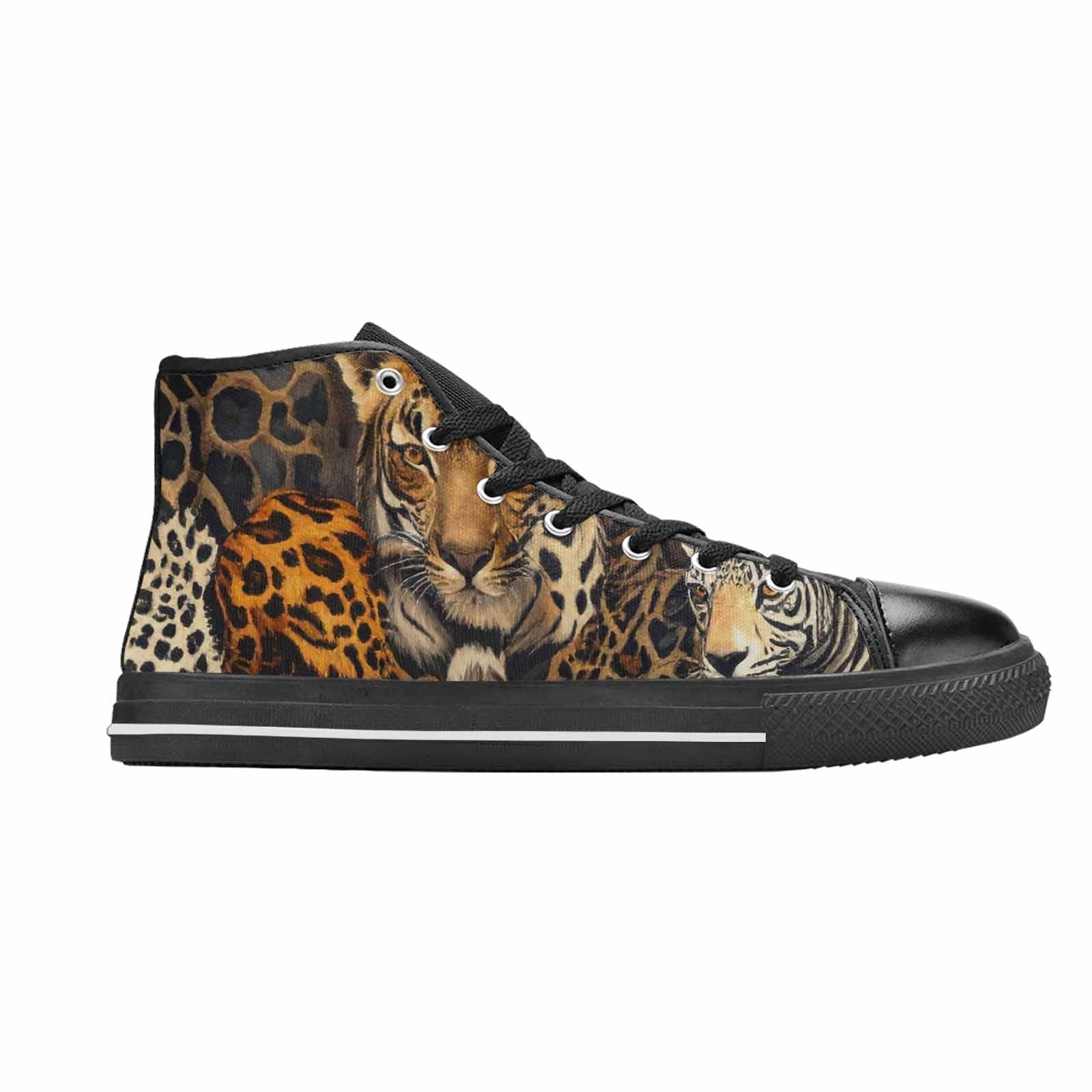 MEN'S Animal Print High Top Canvas Neon Fantasy Shoes