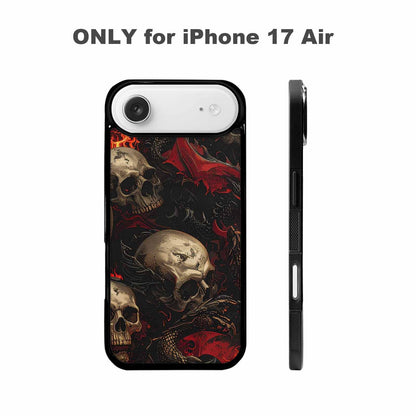 iPhone 17 Air Case — Skull Dark Art Gothic Print Gothic, Custom Printed Phone Case