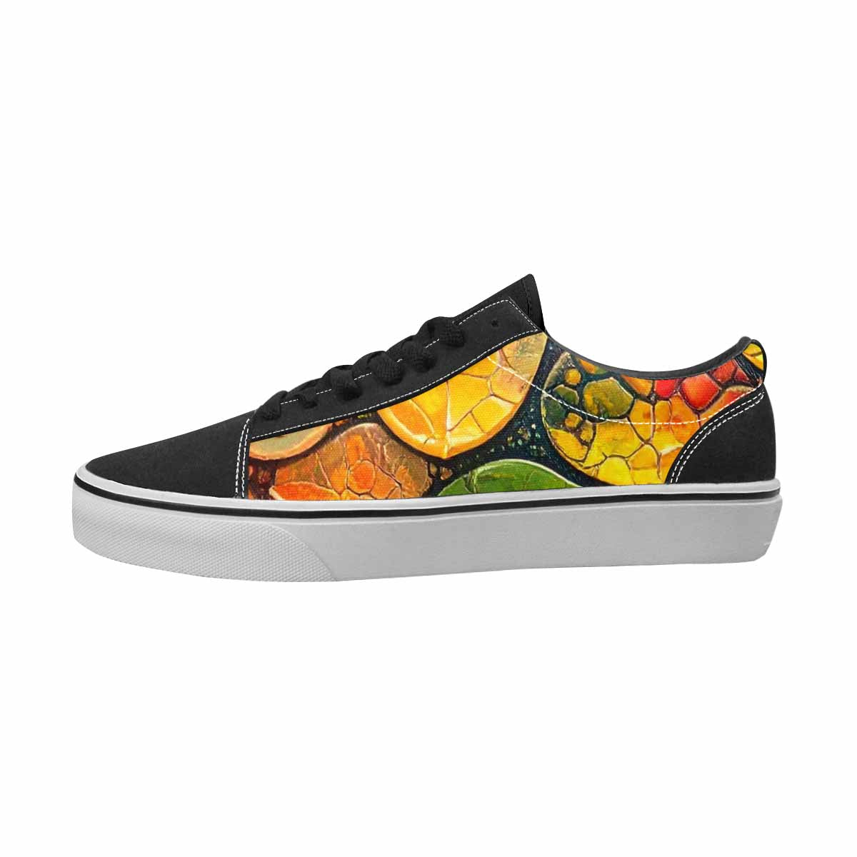 MEN'S Reptile Full Color Canvas Streetwear Kaleidoscope Customized Sneakers