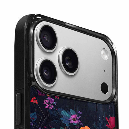 iPhone 17 Pro Max Case — Shadowy Glitch Floral Pattern Floral, Customized Protective Case