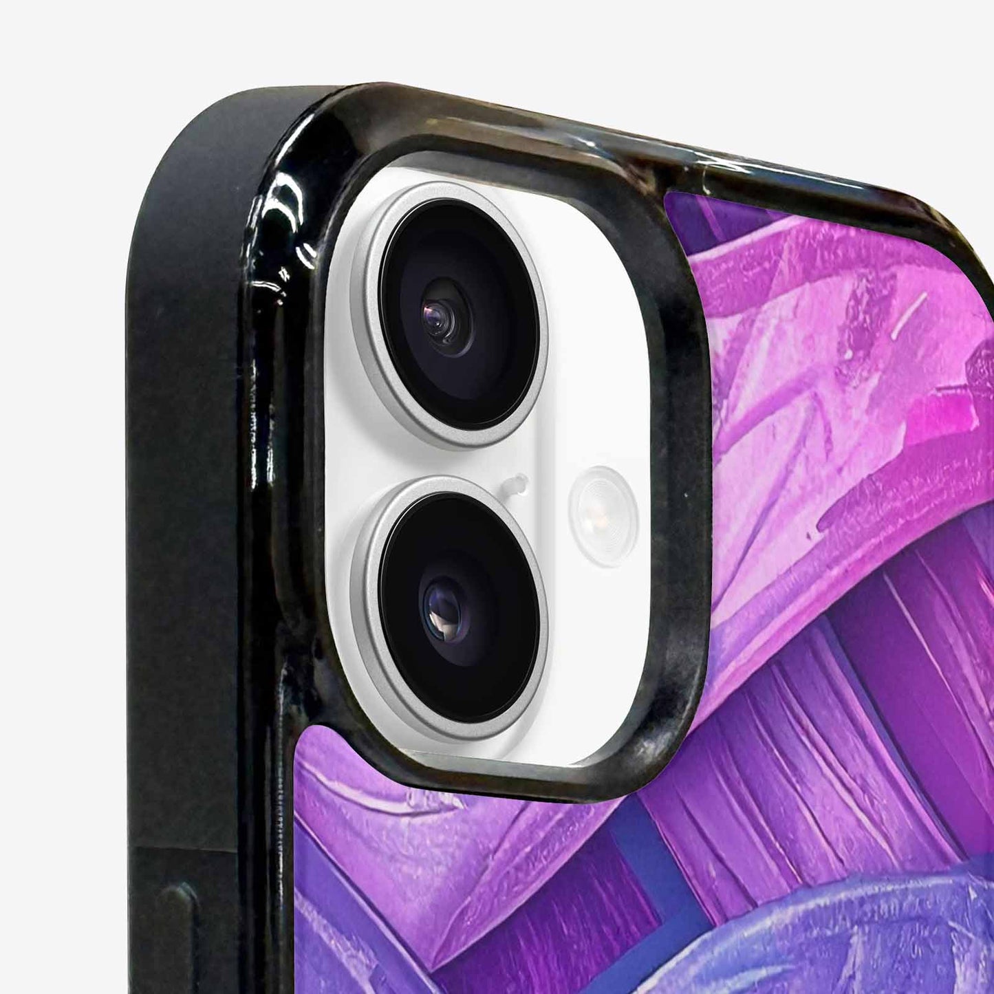 iPhone 16 Case — Bisexual Flag Color Theme Small Rainbow, Custom Print Case Cover