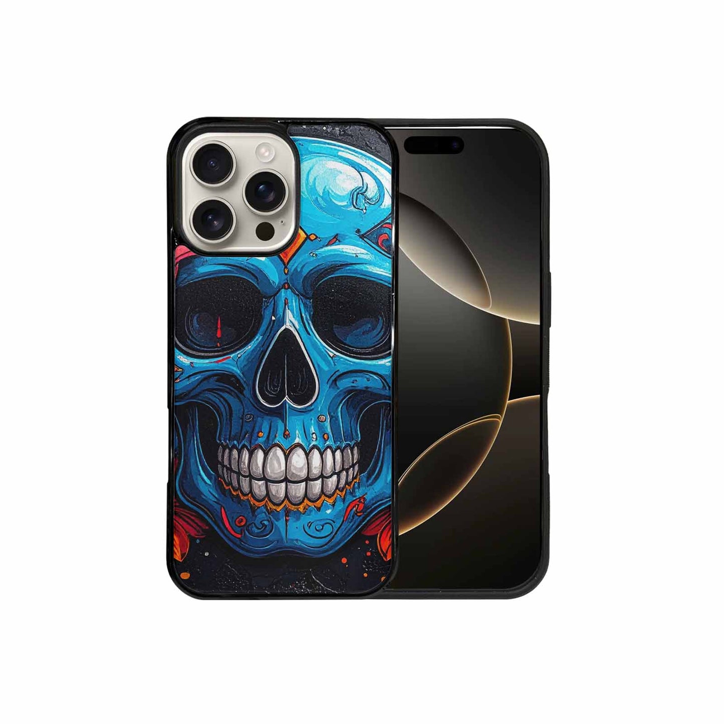 iPhone 16 Pro Max Case — Graffiti Skull Art Seamless Pattern Vibrant, Custom Phone Case