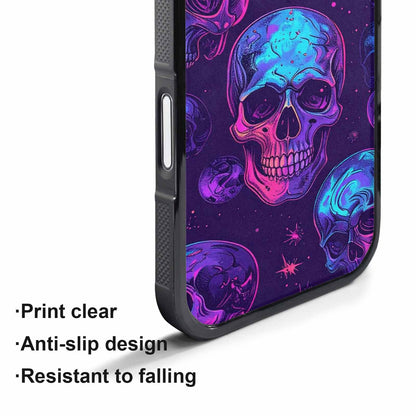 iPhone 17 Pro Max Case — Galaxy Skulls Art Seamless Gothic Skulls, Custom Art Phone Cover