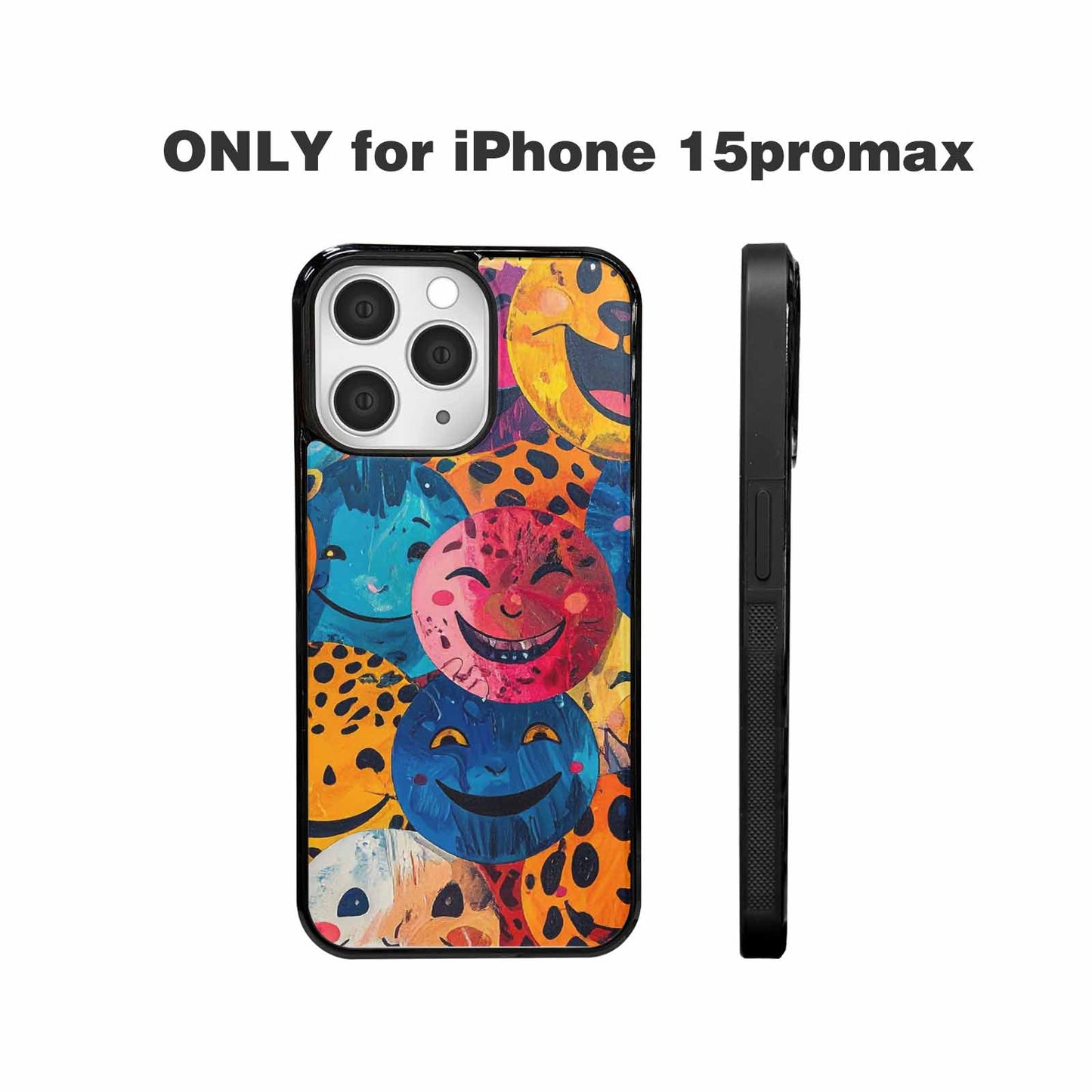 iPhone 15 Pro Max Case — Smiley Faces Animal Printsmile Kh7 Personalized, Customized Protective Case