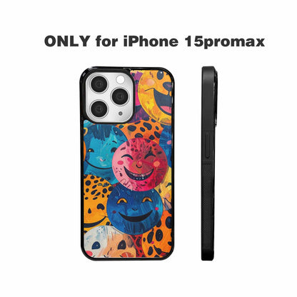 iPhone 15 Pro Max Case — Smiley Faces Animal Printsmile Kh7 Personalized, Customized Protective Case
