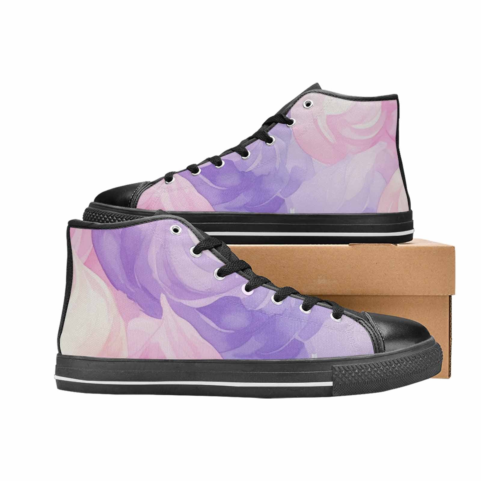 WOMEN'S Tie Dye - High Top Canvas Cottagecore Sneakers