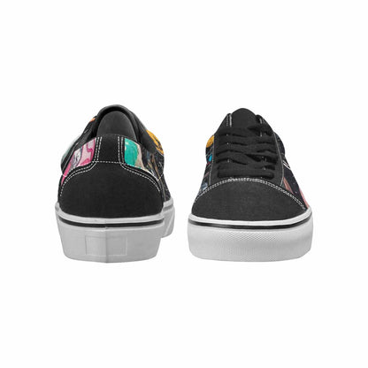 WOMEN'S Aliens  Marble Aliens Lace-Up Canvas Kaleidoscope Sneakers