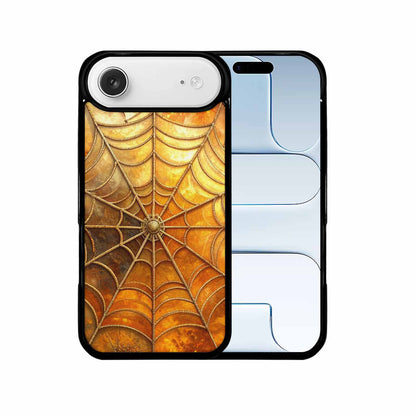 iPhone 17 Air Case — Foil Thanksgiving Spider Web Original Art, Original Design Phone Case