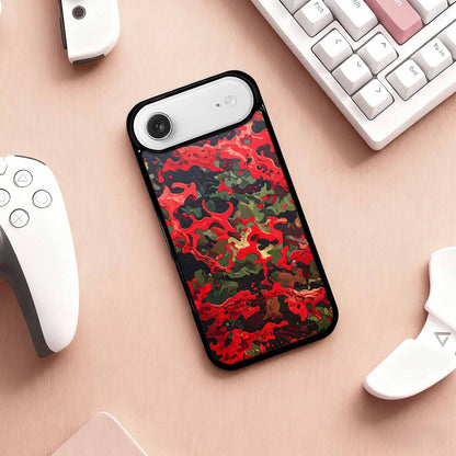 iPhone 17 Air Case — Small Military Camouflage Blotch Pattern Camo, Original Design Phone Case