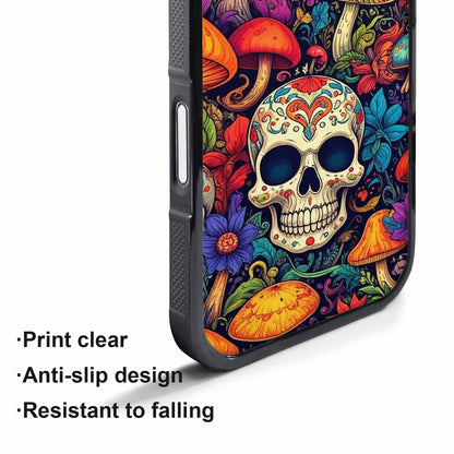 iPhone 17 Pro Case — Mushrooms And Hundreds Of Skulls Gothic, Personalized Phone Case
