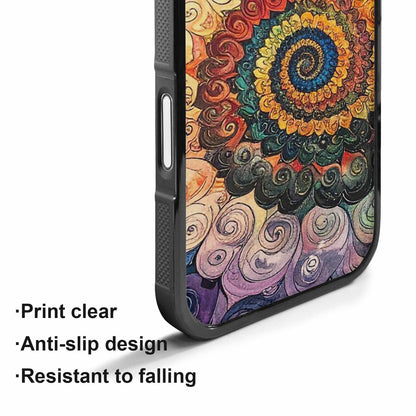 iPhone 17 Case — Tie Dye Swirls (black Tie Dye, Unique Phone Case Design