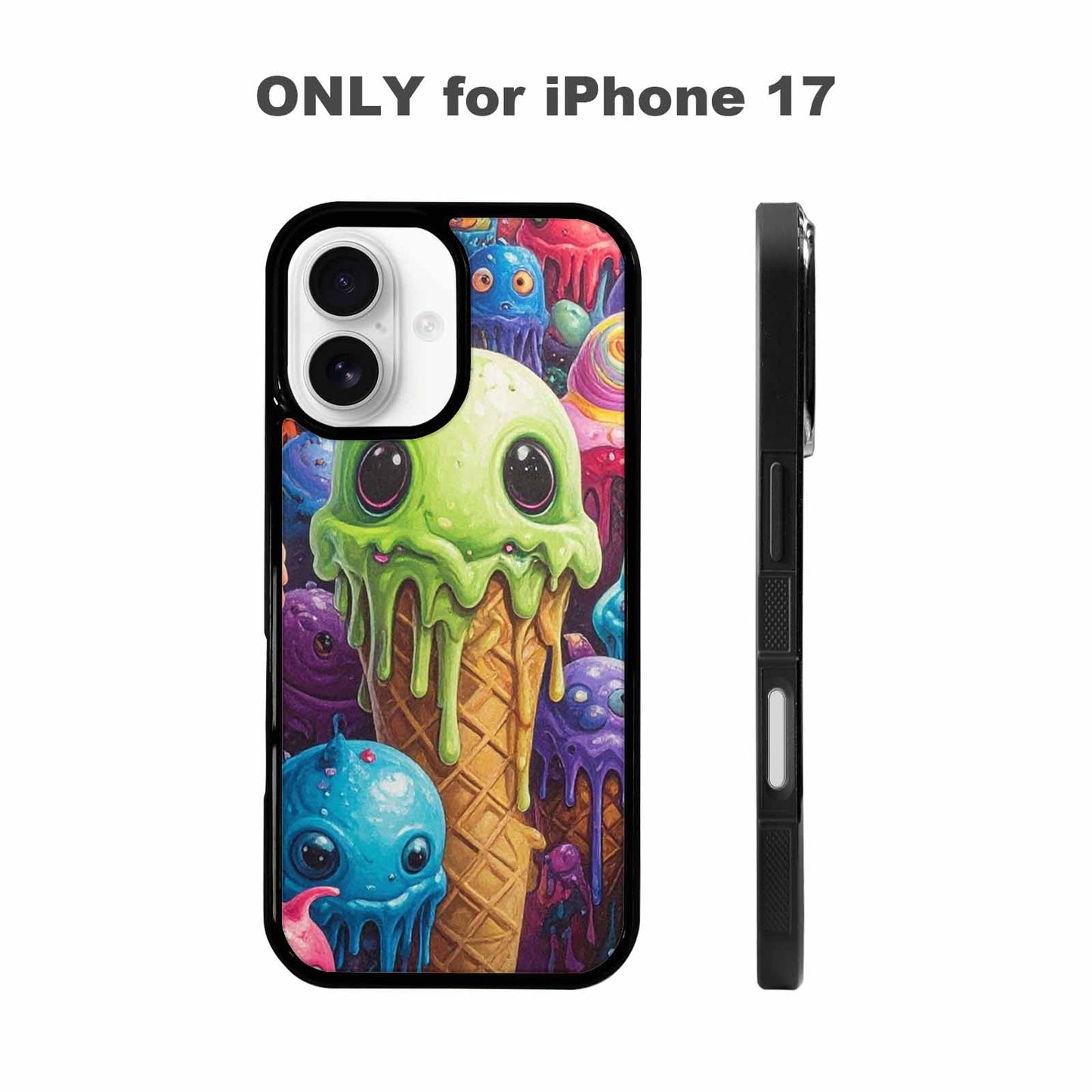 iPhone 17 Case — Melting Ice Cream Monster Charac Original, Custom Print Case Cover