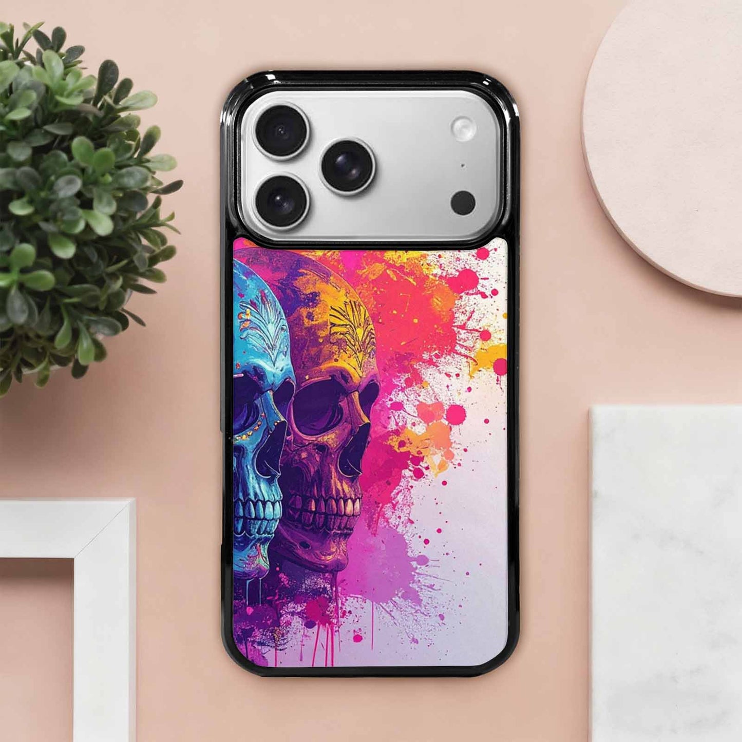 iPhone 17 Pro Max Case — Skull Dark Art Gothic Print Gothic, Custom Phone Case