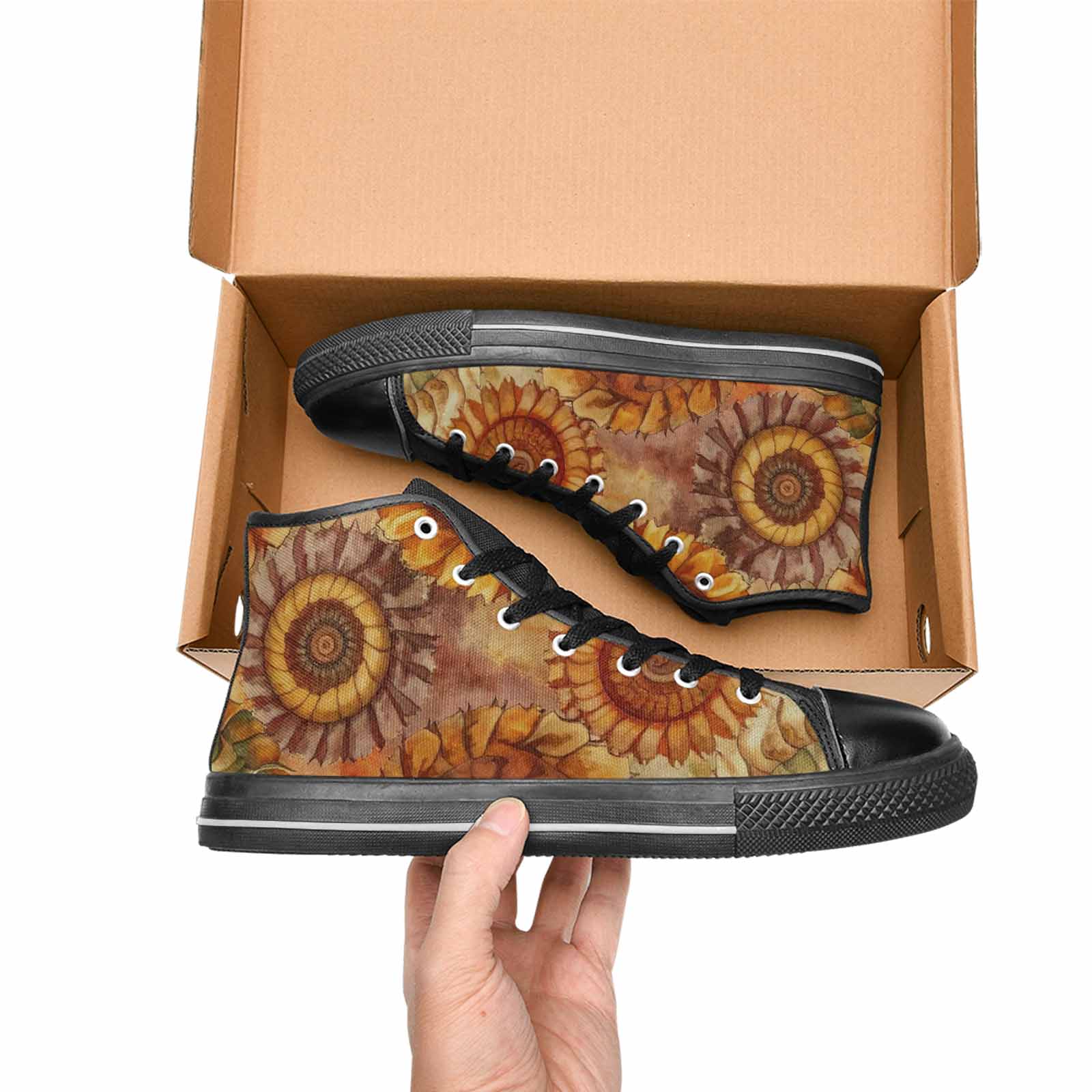 MEN'S Tie Dye - High Top Canvas Grunge Sneakers