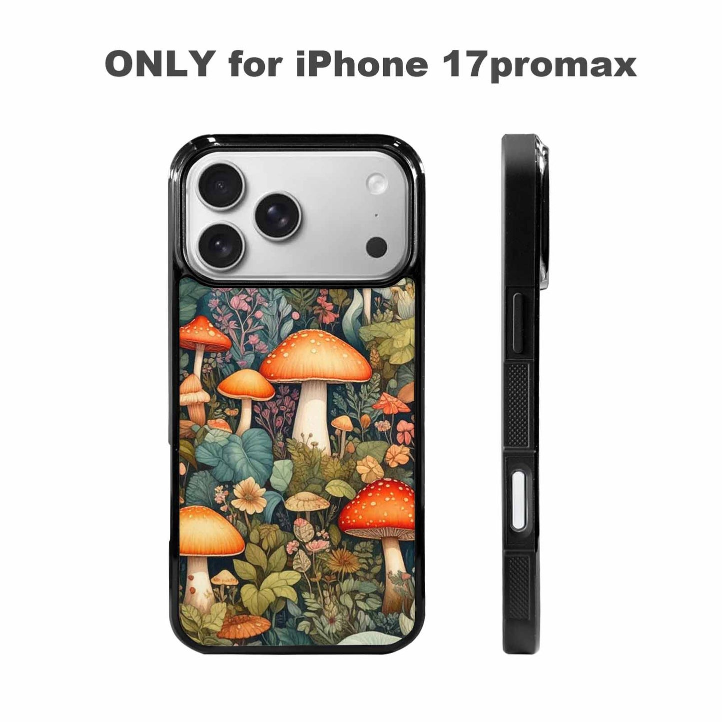 iPhone 17 Pro Max Case — Mushrooms Botanicalmushrooms P Nqy Floral, Custom Print Case Cover