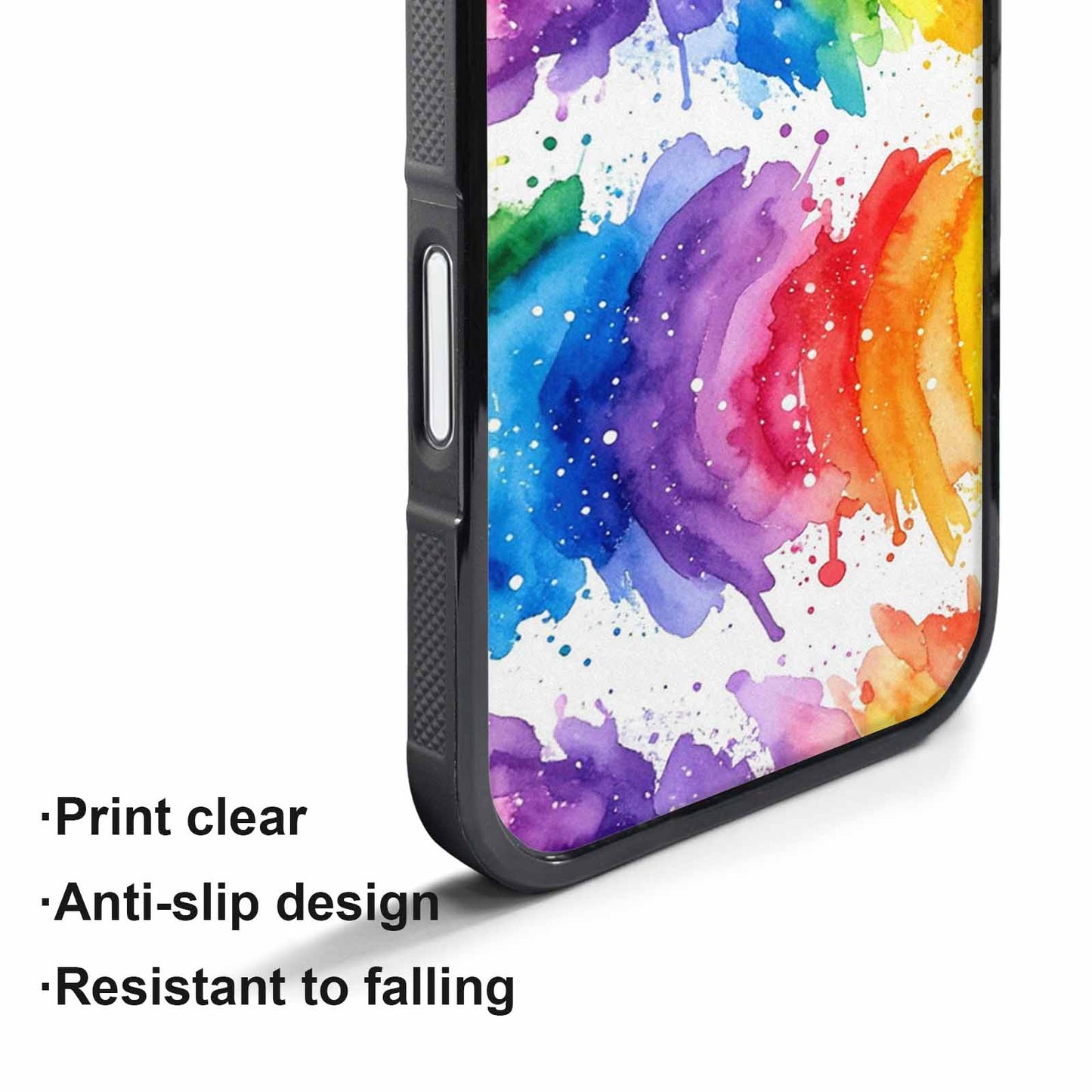iPhone 17 Pro Case — Watercolor Splash Abstract Pattern Seamless Watercolor, Customized Protective Case