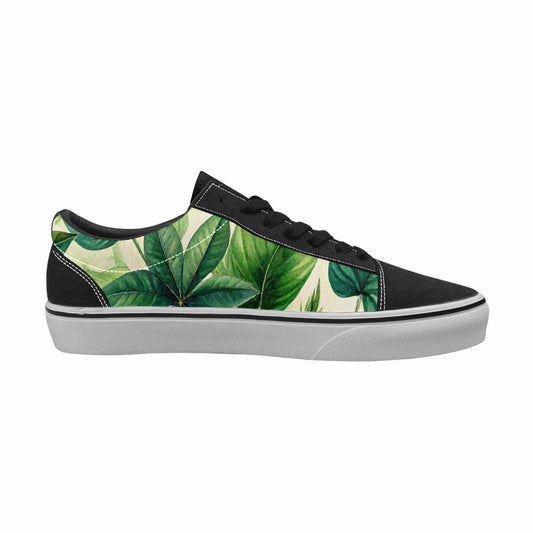 WOMEN'S Seven-Point Palmate Leaf Canvas Lace-Up Cottagecore Shoes