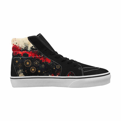 MEN'S Zodiac Constellation High Top Canvas Cottagecore Sneakers