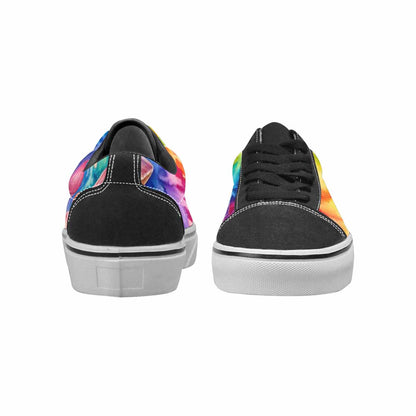 WOMEN'S Mushrooms  Tie Dye Lace-Up Canvas Neon Fantasy Shoes